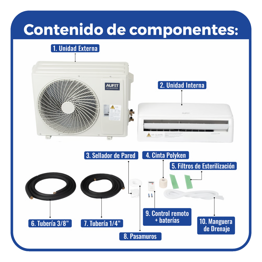 Minisplit WiFi Inverter / Frio y Calor · vista 5